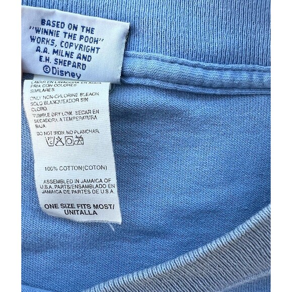 VINTAGE Disney‎ Pooh Oversized Tee Shirt Pajama Sleep Shirt Winnie Tigger RARE - Picture 6 of 6